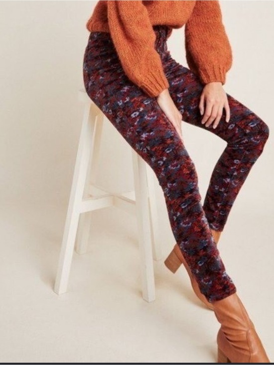 Pilcro Pants - Pilcro Floral Velvet Pants Size 30